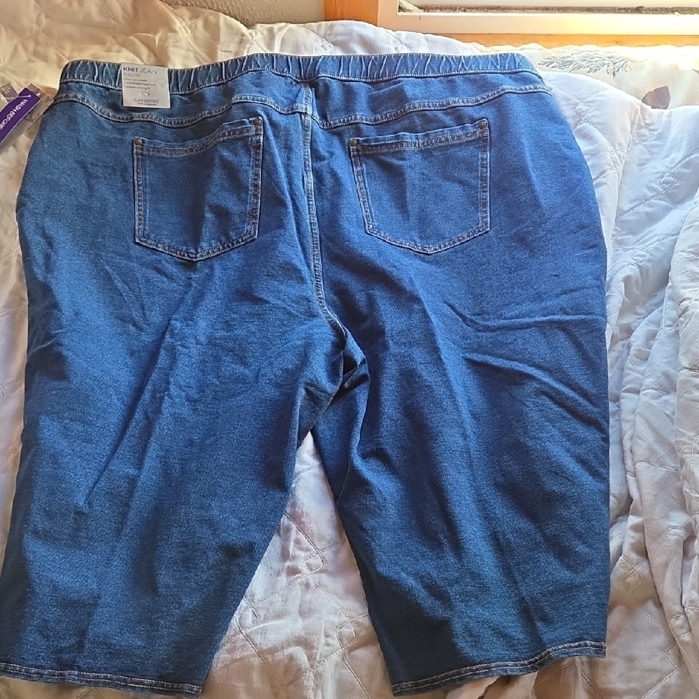 3 Liz & Me/Catherines Women's Shorts in Blue, Orange, and Khaki 4x / 32W - Picture 11 of 15
